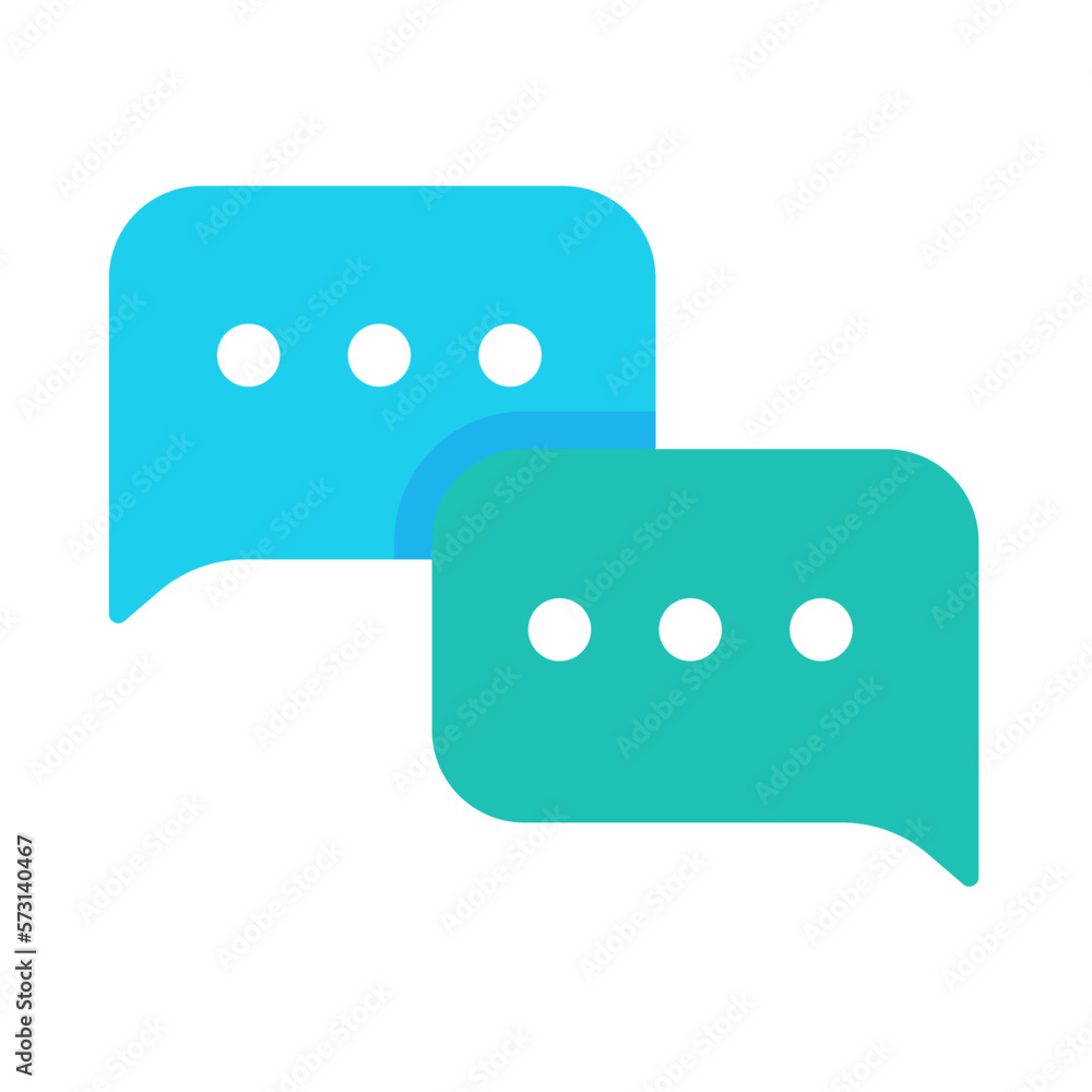 Poster speech text box with three dots conversation concept to exchange ideas.