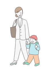 共働き子育てする家族