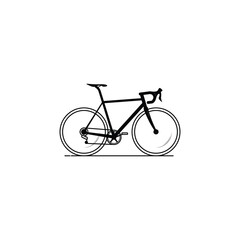 Obraz na płótnie Canvas Sport bicycle icon isolated vector graphics