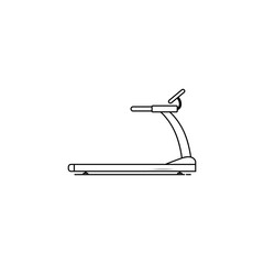 Treadmill icon isolated vector graphics