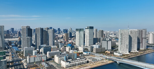 Fototapeta premium 都市の空撮