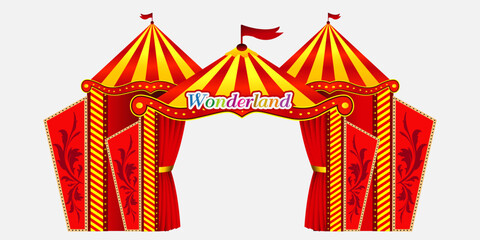 circus tent isolated on white © Busran