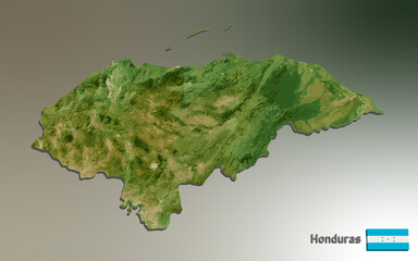 Honduras Mosaic Map