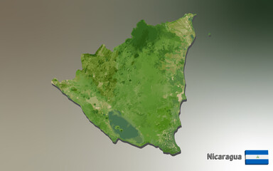 Nicaragua Mosaic Map