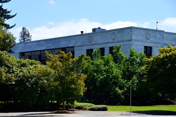 Fototapeta na wymiar Modern Legislation Building in Salem, the Capital City of Oregon