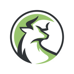 modern minimalist logo with bull symbol