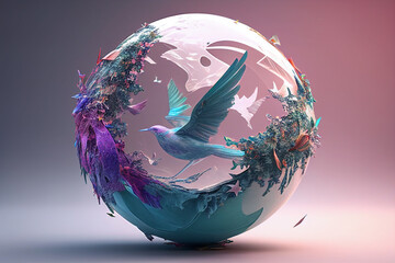 the globe of world peace