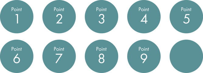 Point　数字のアイコン（ラベル）