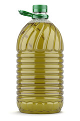 Olive oil bottle 5L on white background - 3D illustration - 573153041