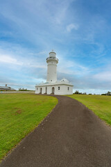 Fototapeta na wymiar Macquarie Lighthouse at Lighthouse Reserve and Christison Park in Vaucluse, East Sydney, NSW Australia 