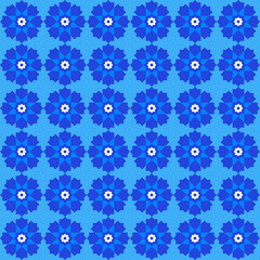 Blue Decorative Pattern. Classic and Minimalistic Digital Paper