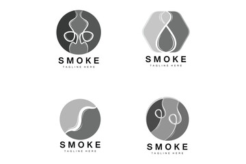 Steam Steam Logo Vector Hot Evaporating Aroma. Smell Line Illustration, Cooking Steam Icon, Steam Train, Baking, Smoking