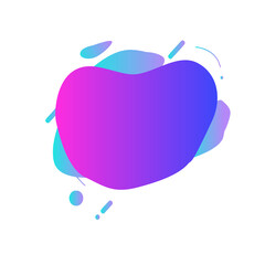 Liquid style with around pastel modern future