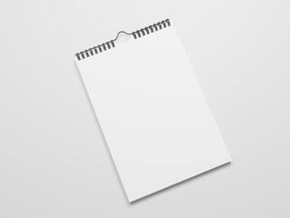 Simple Calender mockup Template black and white