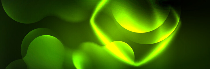 Magic neon glowing lights abstract background wallpaper design, vector illustration