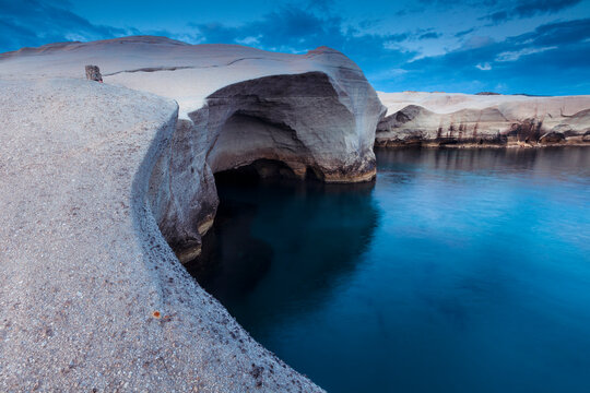 White Rocks In a Blue Sea