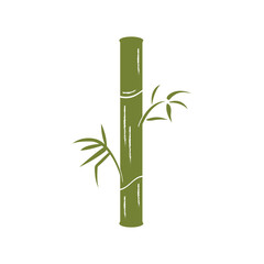 Fototapeta premium Bamboo ,green nature , logo design template, brand company