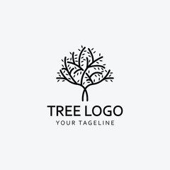 Obraz premium Tree logo images icon design line art