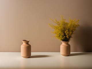 wheat in a ceramic jug created with Generative AI technology