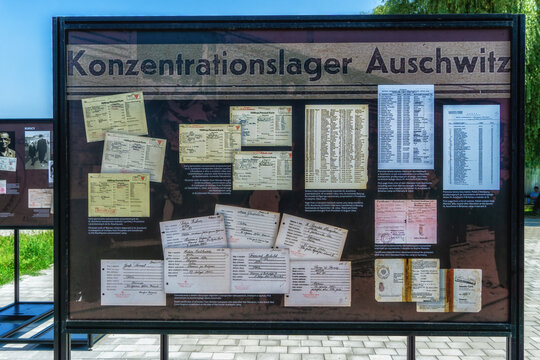 Transport list and Personal Cards at Auschwitz, Poland