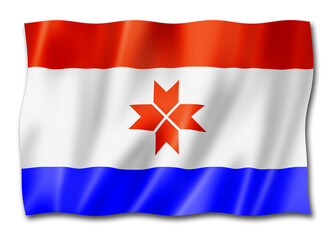 Mordovia state - Republic -  flag, Russia