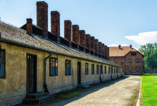 The camp kitchen in Auschwitz.