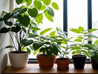 plant in a pot created with Generative AI technology