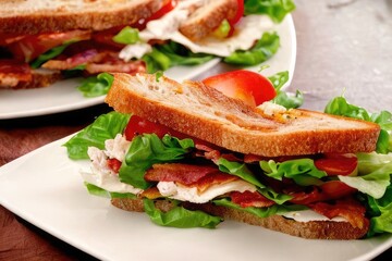 BLT dish food