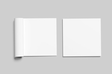 Square Magazine Mockup