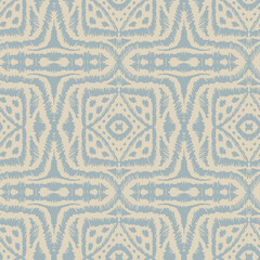 Geometric ethnic ornament pattern. Embroidery with retro style.