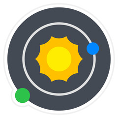 Orbit Sticker Icon