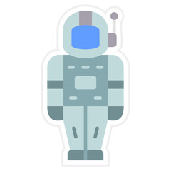 Space Suit Sticker Icon