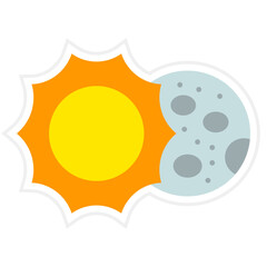 Lunar Eclipse Sticker Icon