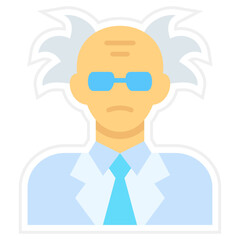 Scientist Sticker Icon