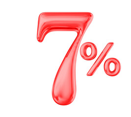 Percent 7 Red Sale off Discount