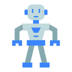 Robot Flat Icon