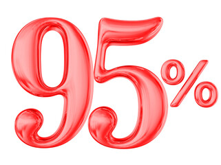 Percent 95 Red Sale off Discount