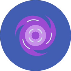 Galaxy Multicolor Circle Flat Icon