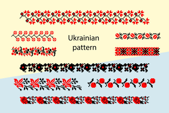 Ukrainian ethnic ornament, seamless Ukrainian traditional pattern. Vector illustration
