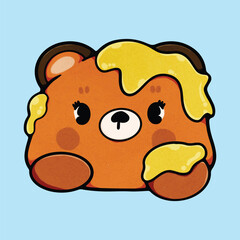 Retro Bear Summer Spring Love Honey 