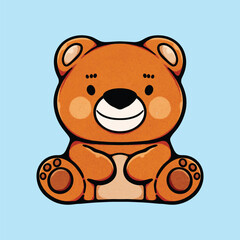 Retro Bear Summer Spring Love Honey 