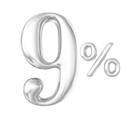 Percent 9 Silver Sale off Discount