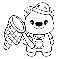 Retro Bear Summer Spring Love Honey 