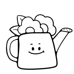 cute retro bear hello spring and summer