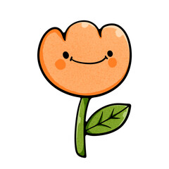 cute retro bear hello spring and summer