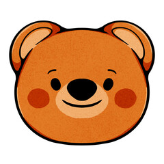 cute retro bear hello spring and summer