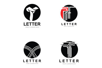T Letter Logo, Modern Letter Style Vector, Design Suitable For Product Brands With T Letter