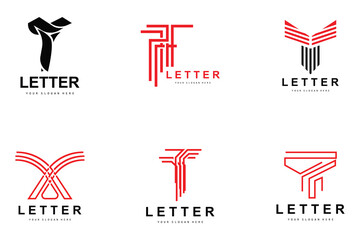 T Letter Logo, Modern Letter Style Vector, Design Suitable For Product Brands With T Letter