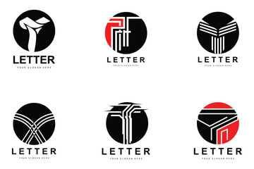 T Letter Logo, Modern Letter Style Vector, Design Suitable For Product Brands With T Letter