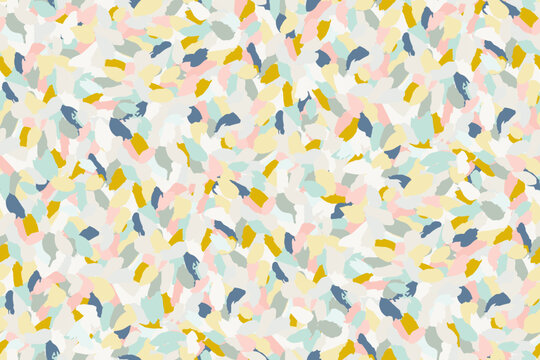 Abstract Spotted Seamless Pattern Painted With Paint